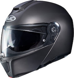 HJC RPHA 90 Semi Flat Flip-Up Helmet with Pinlock and Sun Visor DOT / ECE 22.05 1470gr Titanium