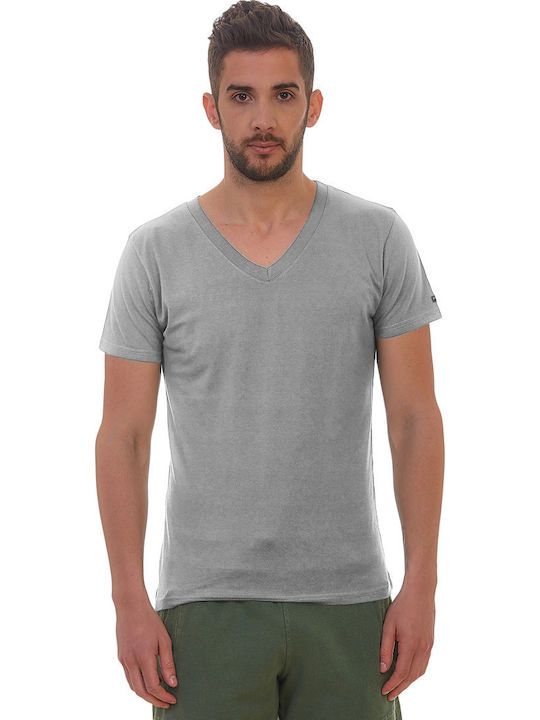 Bodymove Men's Athletic T-shirt Short Sleeve Gray -5