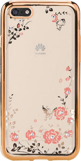 Forcell Y5 2018 Y5 Prime 2018 Umschlag Rückseite Silikon Gold (Huawei Y5 2018 / Honor 7S)