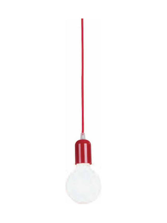 Zambelis Lights Pendant Light Red with Socket E27