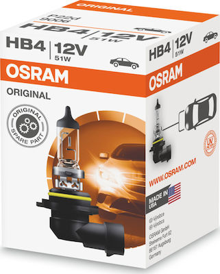 Osram Lamps Car Original Line HB4- Halogen 12V 51W 1pcs