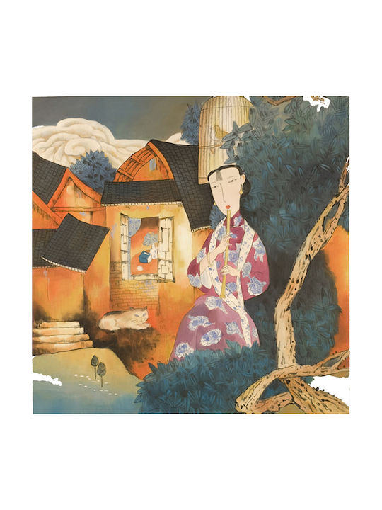 Zaros Tablou Pictură în ulei pe Pânză 80x80cm