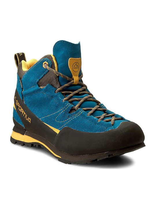 La Sportiva Boulder X Mid GTX Men's Hiking Boots Waterproof with Gore-Tex Membrane Blue