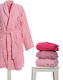 Sunshine Mini Fuchsia Women's Collar Bathrobe Pink