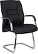 Armchair Visitor Querida with Arms Black 58x72x98cm 2pcs