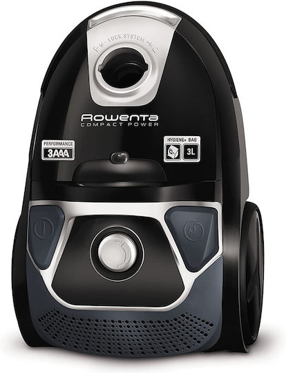 Rowenta Vacuum Cleaner 750W Bagged 3lt Black