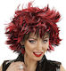 Karnevalsperücke Afro Rot
