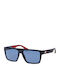 Tommy Hilfiger Men's Sunglasses with Navy Blue Plastic Frame and Blue Lens