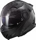 LS2 FF313 Vortex Flip-Up Helmet with Pinlock and Sun Visor ECE 22.05 1390gr Solid Carbon KR00211