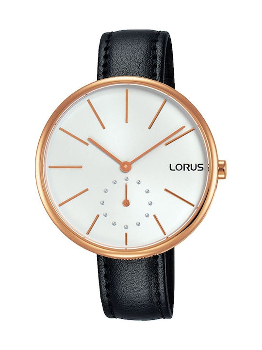 Lorus Watch Automatic with Black Leather Strap RN420AX8