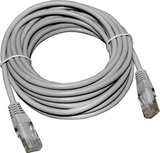 Adeleq U/UTP Cat.6 (Gigabit) Καλώδιο Δικτύου Ethernet 10m Γκρι