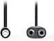 Nedis Cablu Audio Jack 3,5 mm Male - 3,5 mm Feminin Negru 0,2 m CAGP22100BK02