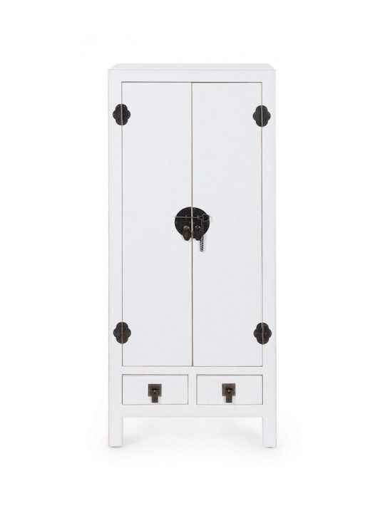 Pechino Double-Leaf Door Wardrobe White 50x34.5x121cm