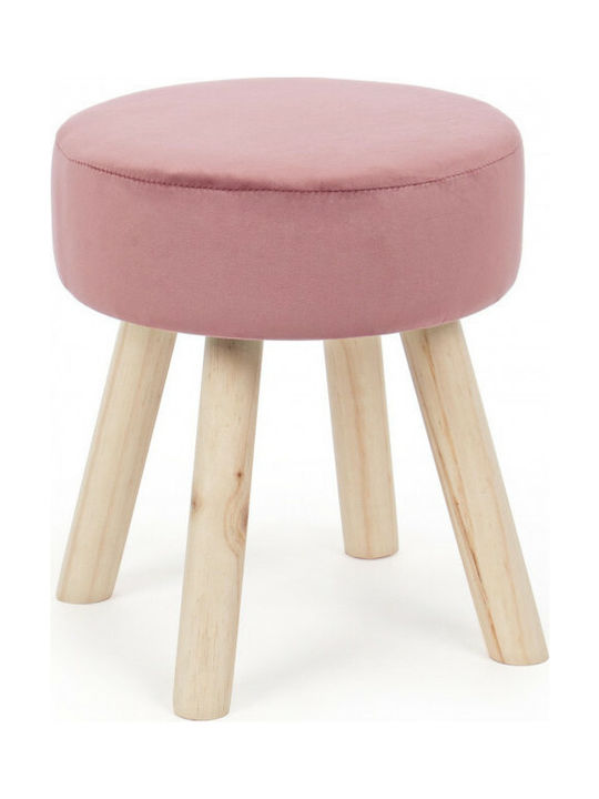 Stool For Living Room Adeline Pink 34x34x38cm