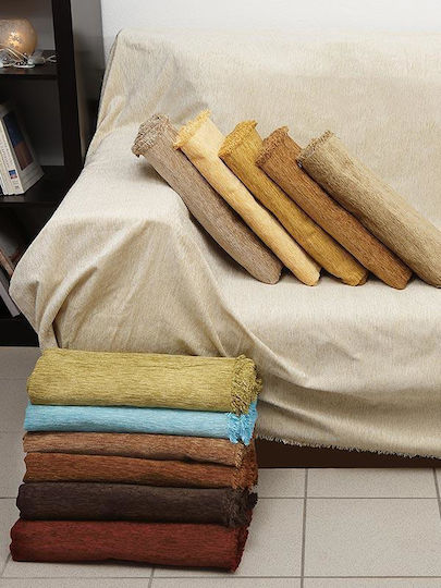 Sunshine Sunshine Sofa Throws 2 Seater Chenille 180x240cm Beige