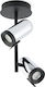 Faro Barcelona Orleans Double Spot with Socket GU10 in Black Color