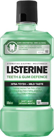 Listerine Teeth & Gum Defence Soft Mint Apă de Gură