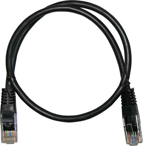 Adeleq U/UTP Cat.5e (Gigabit) Καλώδιο Δικτύου Ethernet 10m Μαύρο
