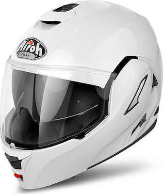 Airoh Rev 19 White Gloss Motorradhelm Aufklappbar ECE 22.05 1700gr