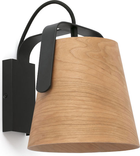 Faro Barcelona Stood Vintage Lamp Wall with Socket E27 Black 22cm