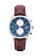 Gant Watch Chronograph Battery with Brown Leather Strap WAD7041199I