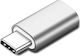Μετατροπέας USB-C male σε Lightning female Silver Ασημί 1τμχ