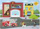 Holz Kinder Steckpuzzle Around the Fire Station Sound 8pcs Melissa & Doug