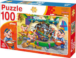 Παιδικό Puzzle Τα 3 Γουρουνάκια Τα 3 Γουρουνάκια 100pcs Deico Παιδικό Puzzle Τα 3 Γουρουνάκια Τα 3 Γουρουνάκια 100pcs Deico