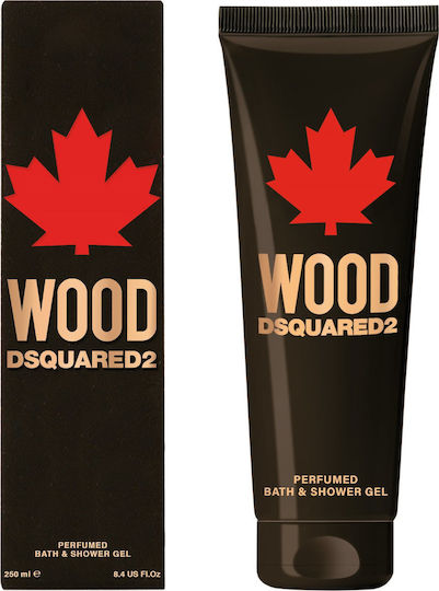 Dsquared2 Wood For Him Perfumed Bath Αφρόλουτρο σε Gel για Άνδρες 250ml