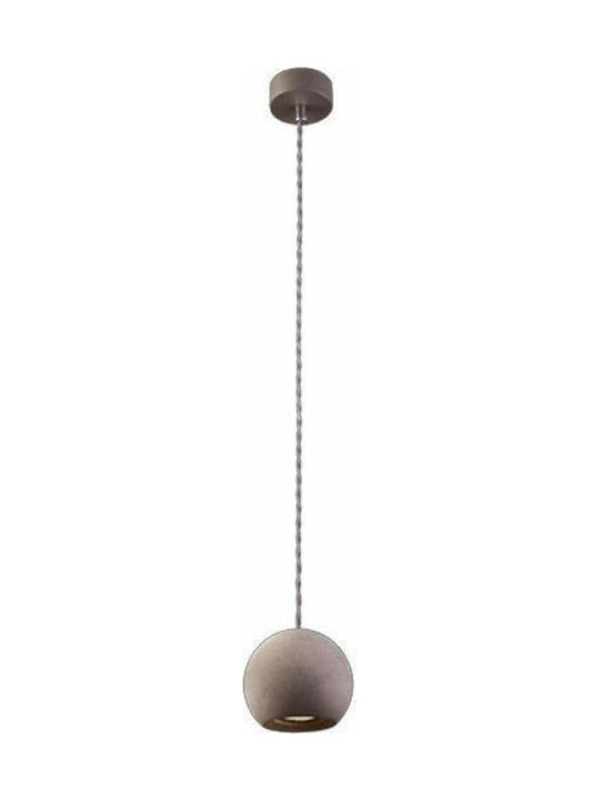 Nowodvorski Geometric Pendant Light Single-Light Bell for Socket GU10 Brown