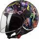 LS2 Sphere Lux OF558 Jet Helmet ECE 22.05 1000gr Bloom Blue / Pink KR00246