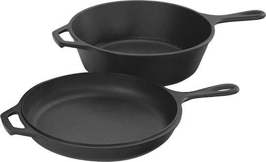 Lodge Combo Pfannen-Set aus Gusseisen Schwarze 2-teilig