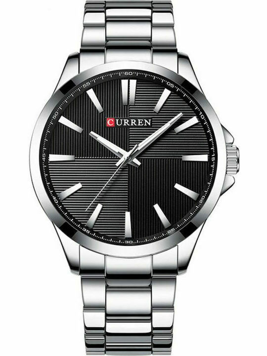Curren Ανδρικό Ρολόι 44mm Μπαταρίας με Μεταλλικ...