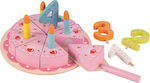 Gerardo’s Toys Joc de Gătit / Bucătărie Wooden Birthday Cake din Lemn pentru 3+ Ani