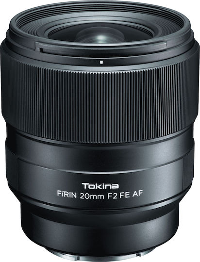 Tokina Crop Φωτογραφικός Φακός Firin 20mm f/2 FE AF Wide Angle για Sony E Mount Μαύρος
