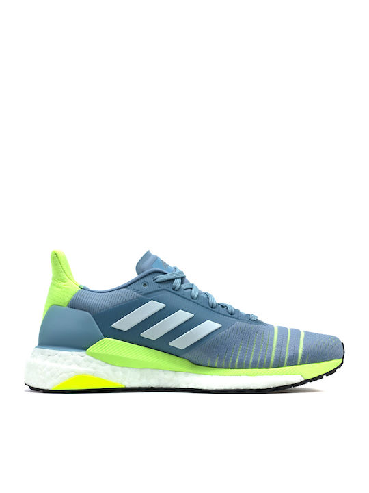 Adidas Solarglide Γυναικεία Αθλητικά Παπούτσια Running Ash Grey / Cloud White / Hi-Res Yellow