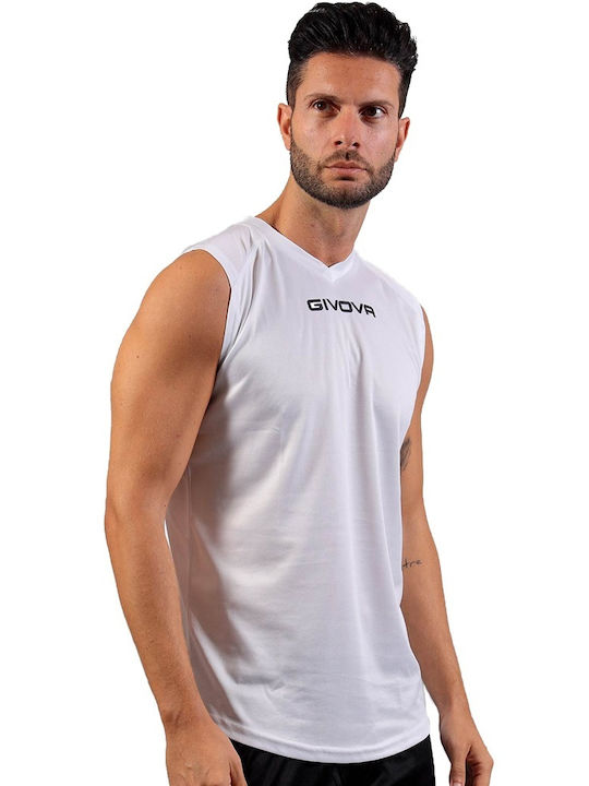 Givova One Smanicato Αθλητικό T-shirt Λευκό