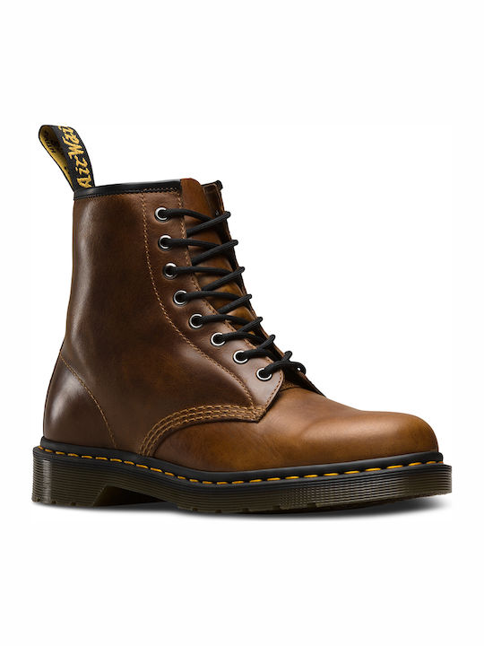 Dr. Martens 1460 Orleans Men's Leather Military Boots Brown