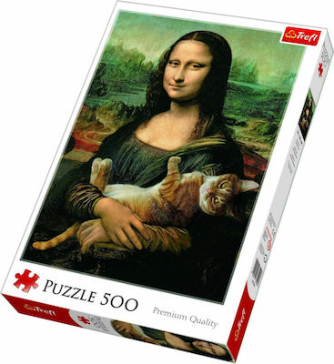 Mona Lisa & Kitty Puzzle 2D 500 Pieces