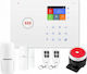 DY-G66W Wireless Alarm System with Motion Detector , Door Sensor , Siren , 2 Remotes , Hub and Keyboard (Wi-Fi / GSM)