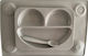 EasyTots Feeding Set made of Silicone with Non-Slip Base Gray 2pcs for 6+ months