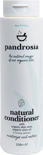 Pandrosia Natural with Organic Aloe Vera Conditioner Αναδόμησης/Θρέψης για Όλους τους Τύπους Μαλλιών 250ml