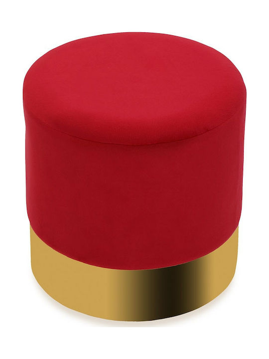 Stool For Living Room Redondo Red 35x35x35cm