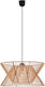 Viokef Argela Μοντέρνο Κρεμαστό Φωτιστικό Μονόφωτο με Σχοινί και Ντουί E27 σε Μπεζ Χρώμα