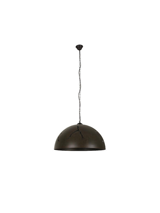 Nowodvorski Hemisphere Cracks Pendant Light Single-Light Bell for Socket E27 Bronze