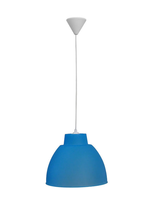 Heronia Bottle/29 Hängende Deckenleuchte Federung Glocke für Fassung E27 Blau