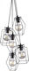 Nowodvorski Fiord Pendant Light Single-Light for Socket E27 Black