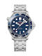 Omega Seamaster Diver Ceas Automat cu Argintiu Brățară metalică