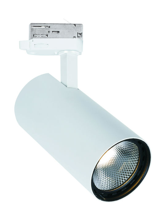 Viokef White Nestor Track Single LED Spot in White Color