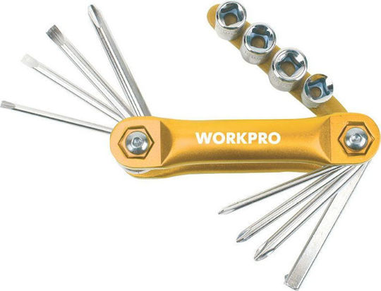 WorkPro Folding Screwdriver and Socket Set W000901 Handwerkzeug